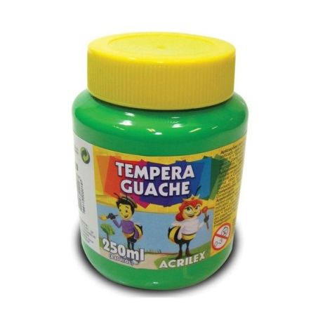 TINTA TEMPERA ACRILEX PT 250 ML VERDE FO