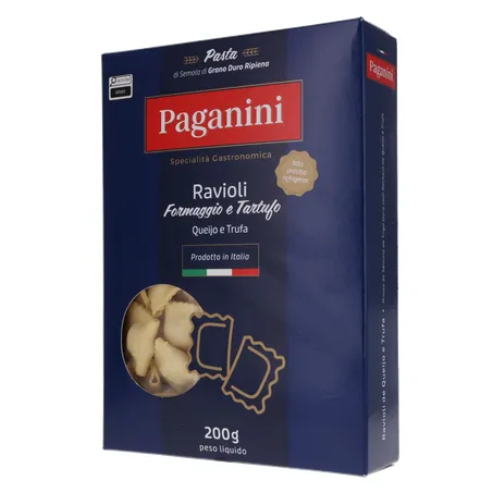 Massa Ravioli Paganini Queijo e Trufa Caixa 200gr 360-3