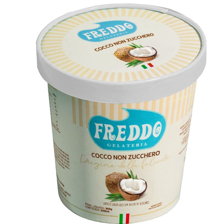 Sorvete Freddo Gelateria Coco Non Zucchero Pote com  500M