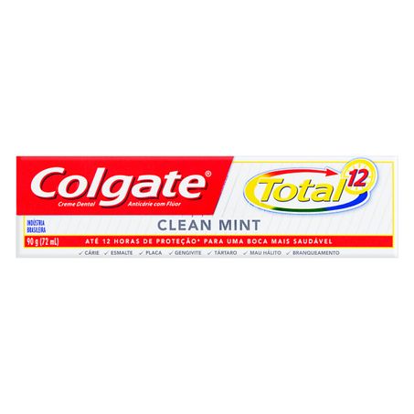 Creme Dental Clear Mint Colgate Total 12