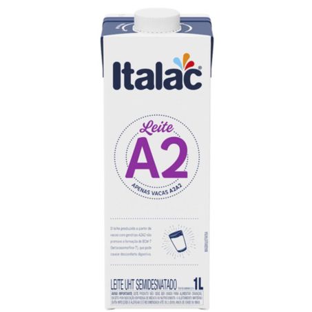 LEITE A2 SEMIDESNATADO ITALAC 1L