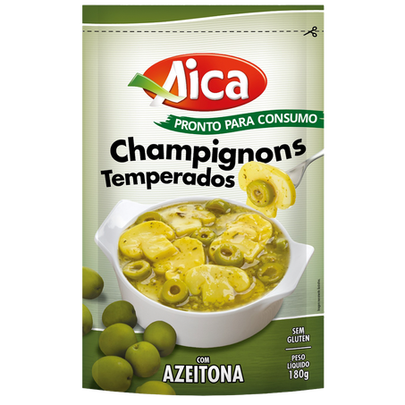 Champignon Aica Temperado com Azeitona 180g