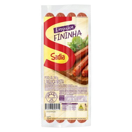 Linguiça mista fininha sadia