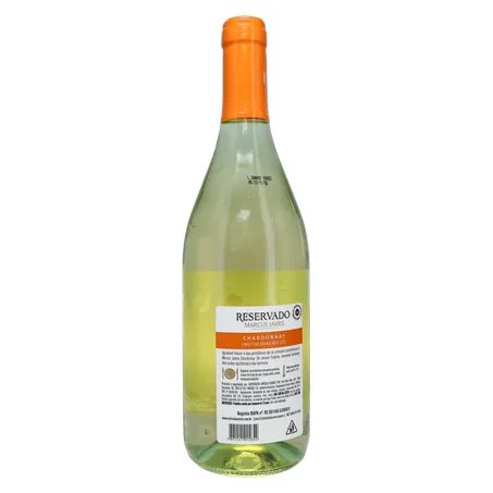 Vinho Brasileiro Branco Meio Seco Marcus James Chardonnay Serra Gaúcha Garrafa 750ml 360-17