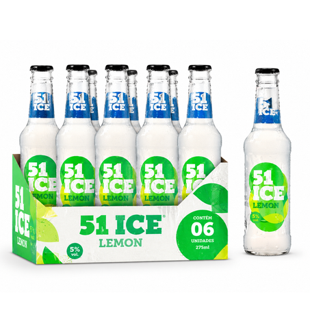 Drink pronto l neck ice 51 275ml limão pcc/06un