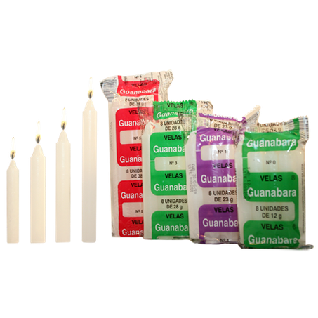 Velas guanabara nº 0 c/8 12g