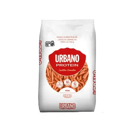 Macarrão de Lentilha Vermelha Urbano Pena 500g