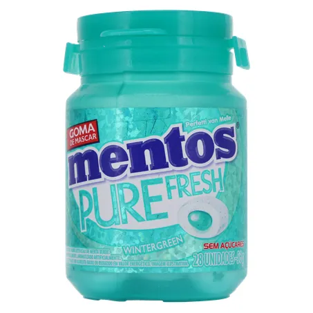 Goma De Mascar Mentos Pure Fresh S/Açúcar Wintergreen Pt 56g  360-1