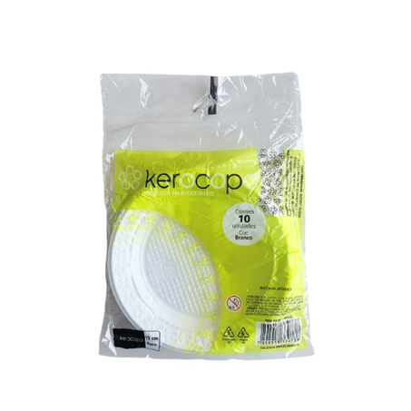 Pratos kerocopo 15cm c/10un