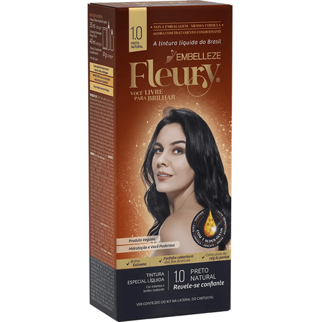 TINTURA FLEURY 1.0 PRETO NATURAL UN