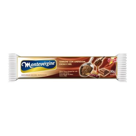 Torrone Montevergine Premium Cacau Amêndoas E Mel Embalagem 90G