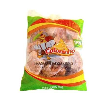 Frango A Passarinho Coloninho Congelado Embalagem 600G