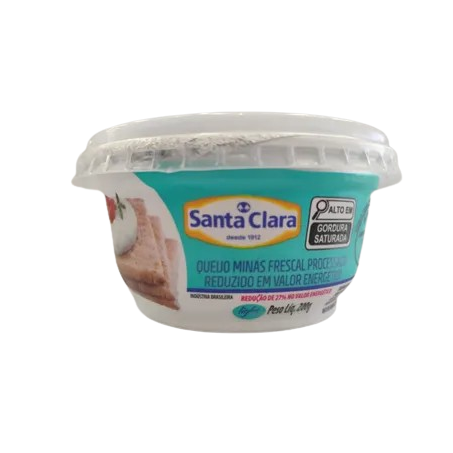 QUEIJO MINAS FRESCAL LIGHT SANTA CLARA 200G