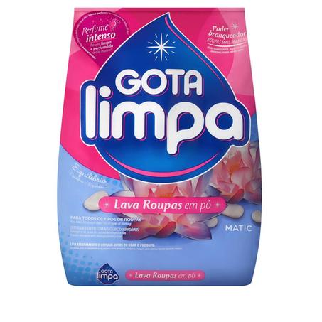 LAVA ROUPAS PÓ GOTA LIMPA EQUILÍBRIO 1,6KG