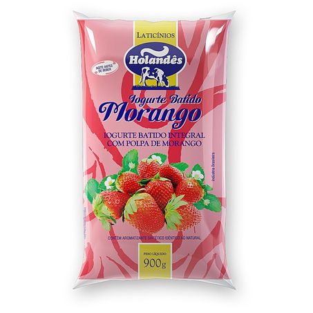 Iogurte batido morango holandês