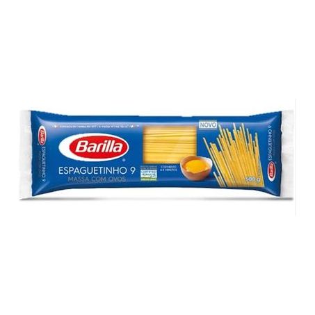 Massa barilla espaguete 9 c/ovos 500g