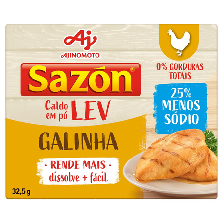Caldo Sazón 32,5g - Caldo em Pó - Galinha