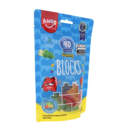 Bala de Gelatina Amos Gummy Blocks Sachê 72gr 360-32