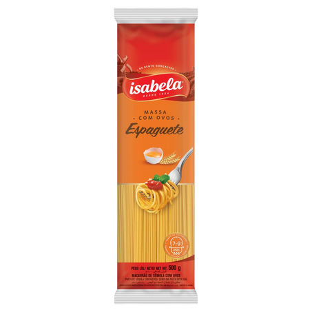 Massa com Ovos Isabela 500g - Espaguete