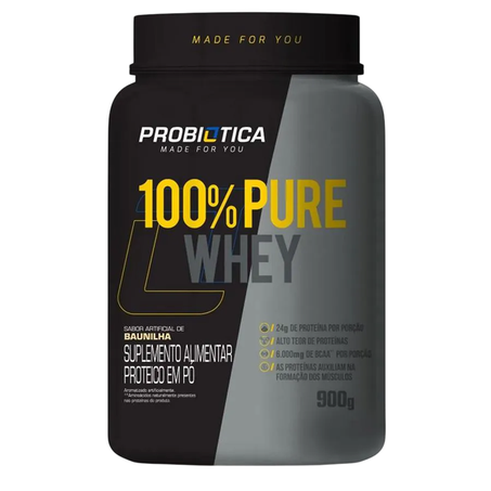Supl whey probiotica 100% whey baunilha