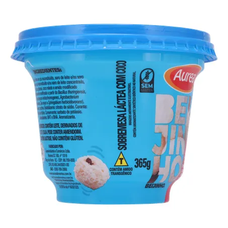 Sobremesa beijinho aurea pote 365g 360-30