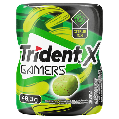 Chiclete X Gamers Trident 48,3g - Citrus Mix