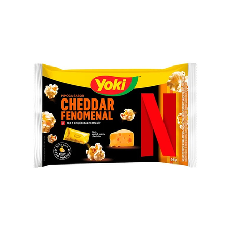 Pipoca microondas cheddar fenomenal yoki 95g