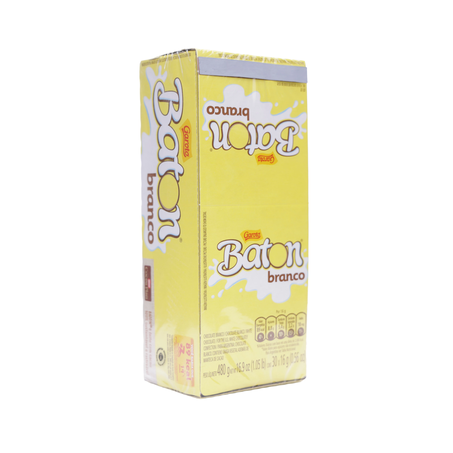 Chocolate Baton Garoto Branco Caixa com 30un - 480gr 360-54