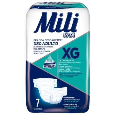 Fralda d ger mili vita c/7 xg