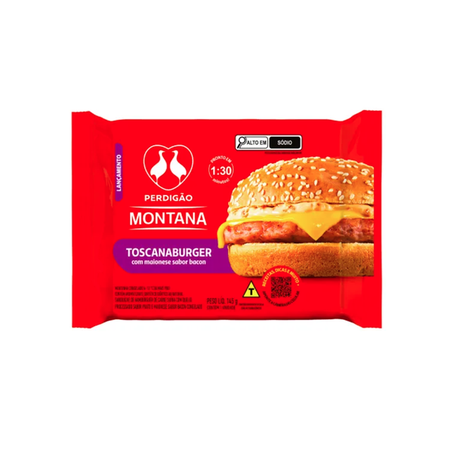 CHEESEBURGUER PERDIGAO TOSCANABURGER 145G