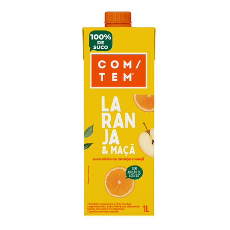 SUCO COM/TEM LARANJA TP 1L