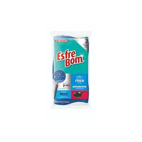 Esponja esfrebom nao risca bettanin 3un