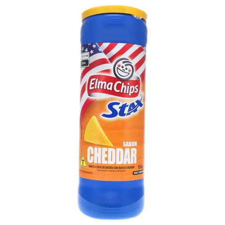 SALGADINHO E CHIPS STAX CHEDDAR 156G 360-0