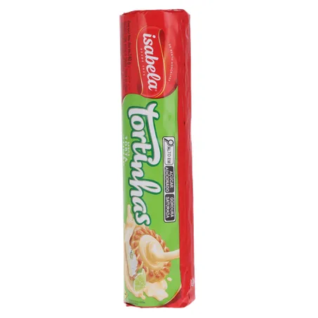 BISCOITO RECHEADO ISABELA TORTINHAS TORTA LIMÃO 140G 360-2