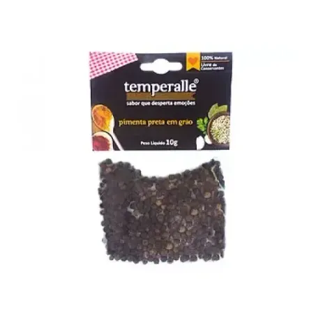 Pimenta preta em grãos temperalle 10g