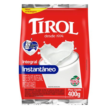 LEITE PO TIROL INSTANT INTEGRAL 400G