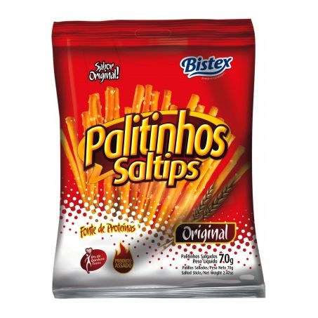 Salgadinho bistex palitinhos salgado 70g