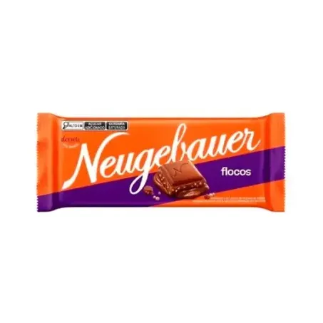 CHOCOLATE EM BARRA NEUGEBAUER FLOCOS 80G