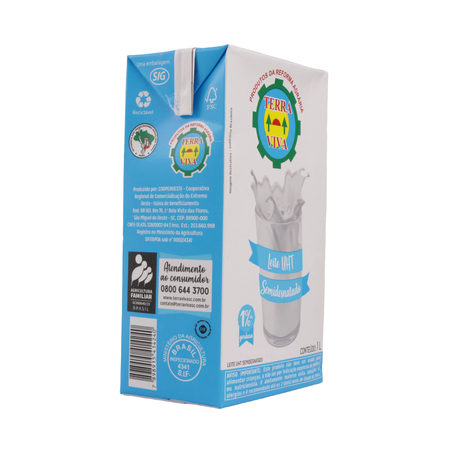 LEITE LONGA VIDA TERRA VIVA SEMIDESNATADO 1L 360-51