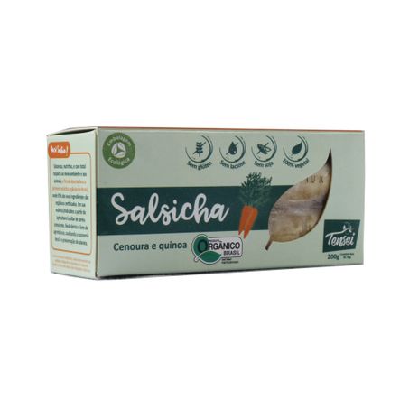 Salsicha tensei quinoa e cenour org 200g