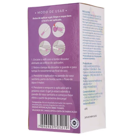 Gel adesivo sanitário sani all lavanda refil 37g 360-21
