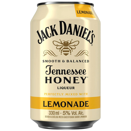 Drink pronto whisky jack daniels honey lemonade lata 330ml