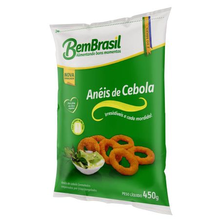 ANEIS DE CEBOLA BEM BRASIL EMPANADO CONGELAD 400G 360-1