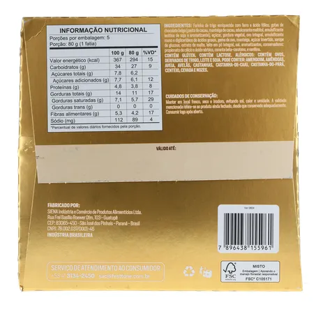 Panettone Festtone Premium Chocolate Belga 400g 360-4