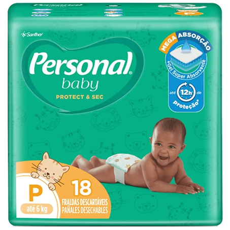 FRALDA PERSONAL BABY PROTECT JUMBINHO P 18UN