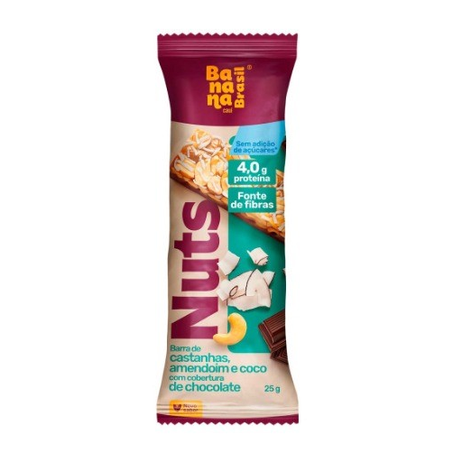 Barra de Proteína Nuts Castanhas e Coco 25g