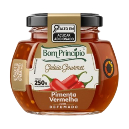 GELÉIA BOM PRINCIPIO GOURMET PIMENTA DEFUMADA 250G