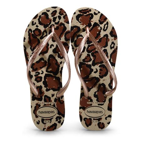 HAVAIANAS SLIM ANIMALS AREIA/ROSE 39/40