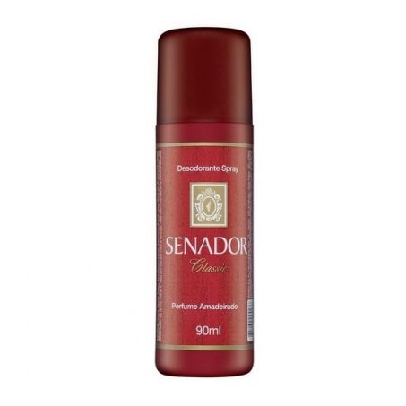 Desodorante Masculino Antitranspirante Senador Classic Embalagem Rollon 60ML