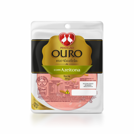 MORTADELA PERDIGAO OURO FATIADA AZEITONA 200G